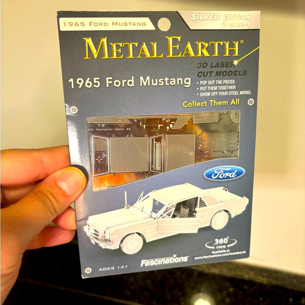 NIP Metal Earth 1965 Ford Mustang Model Kit